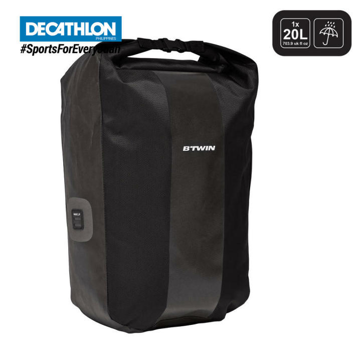 Decathlon Elops 500 Waterproof Pannier Rack Bike Bag 20L Lazada PH