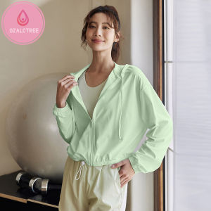 Ozalctree áo gió chống tia cực tím có áo khoác chạy bộ quần áo chống nắng mới 2023 cho nữ chống nắng ngoài trời