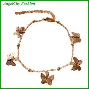 AngelCity Fashion Store Korean Style Minimalism Retro Fashion Butterfly Pendant Bracelet Color Simple Vintage Bracelet For Women Jewelry