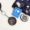 Gantungan kunci pin bulat ganci tas dan dompet key chain tas sekolah anak gantungan motor. 