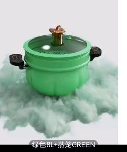Ready stock new micro-pressure cooker net red pumpkin pot home multi-function pressure stew cooking pot large-capacity non-stick soup pot