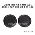 (CÓ SẴN) Combo Nắp sau lens, Nắp body cho lens/máy ảnh Fujifilm X mount ( Rear cap, body cap ngàm FX ). 