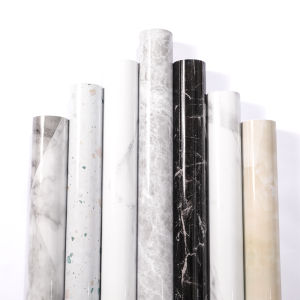 MY STOCK JSSJ 300CMx60CM Oil-proof Marble Wallpaper Waterproof Bilik Contact Paper Wall Stickers PVC Self Adhesive Bathroom Kitchen