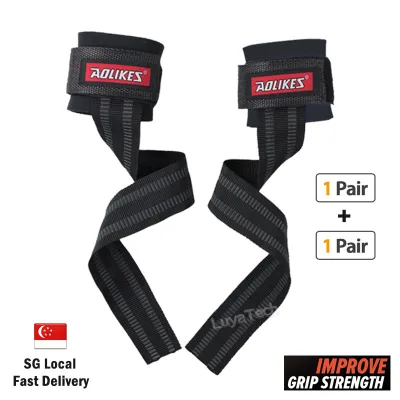 Wrist Straps for Weight Lifting - Lifting Straps for Weightlifting Gym Wrist Wraps Hand Grips Support for Deadlifts Strength Training Bodybuilding Deadlifting