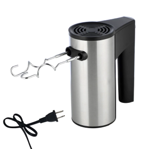 Ergonomic Handheld Mixer for Baking and Kneading Stainless Steel Electric Eggs Beater with Whisk and Dough Hook