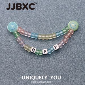 Phụ kiện giày JJBXC CHARM khóa giày phụ kiện giày BFF dây chuyền kẹo thủy tinh phụ kiện giày thời trang DIY