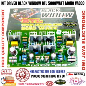 Kit Driver Black widow BTL 5000W Power Amplifier SAFARI BTL Vacco