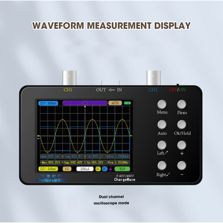 Dual-Channel Digital Oscilloscope 50M Sampling Rate 10M Analogue ...