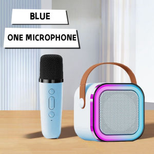 ✅100% Original Smilee K12 Home KTV Karaoke Machine Dual Microphone RGB Light Wireless Speaker for Kids
