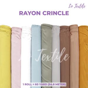 Kain Rayon Crinkle Cey Airflow 1 Roll 60 Yard Premium Quality