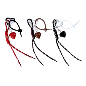 Thời trang keyholders đáng yêu Móc Khóa Trái Tim Ví sáng tạo quyến rũ Ba lô đồ treo túi xách đồ trang trí dây thừng bện dây móc khóa