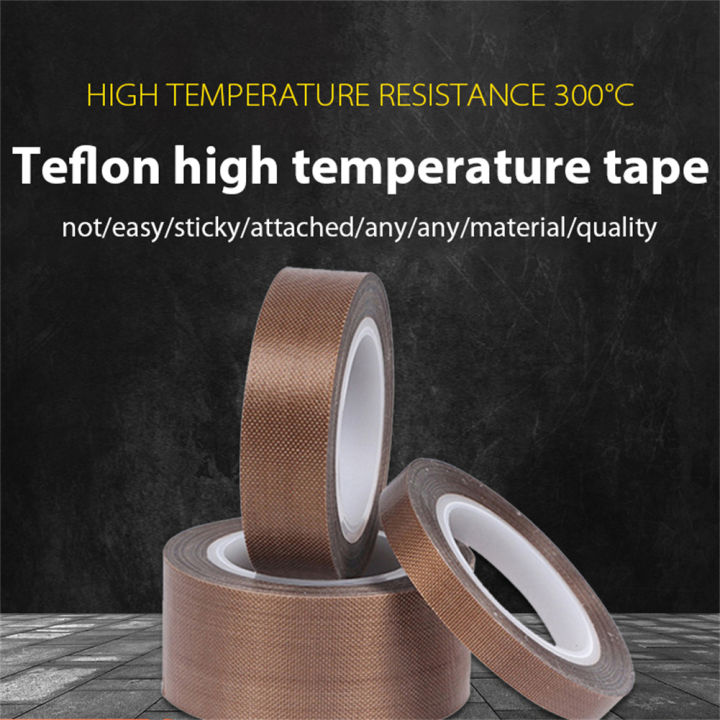 Flewwer 300 Degree High Temperature Resistance Adhesive Tape Cloth Ptfe Teflon Heat Resistant