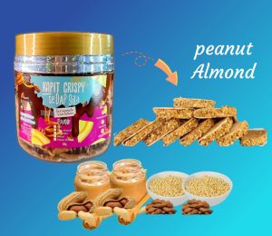 Kuih Kapit Crispy Sedap Giler | Kuih Kapit 5 perisa | Chocolate Peanut ButterAlmond Nibs| sesuai untuk kudapan minum petang kuih raya hamper raya door gift
