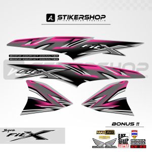 stiker striping supra fit x - wave grafis variasi 002