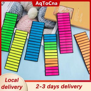 [COD] AqToCna Ship within 24 hours 300Pcs Extremely Fine Color Stickers Transparent Fluorescent Index Tabs Flags Sticky Note Stationery Children Gifts School Office Supplies