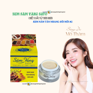 Kem Sâm Vàng Sato Nám Tàn Nhang Đồi Mồi Tinh Chất Từ Thiên Nhiên 8G