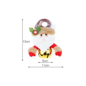 Bell pendant decoration doll Snowman elk white bearded old man ornaments kids holiday gifts