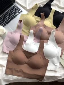 ITOOLIN women Fall Traceless Push Up Seamless s Comfortable Design Underwear Clothes y All-Match Sports Tops