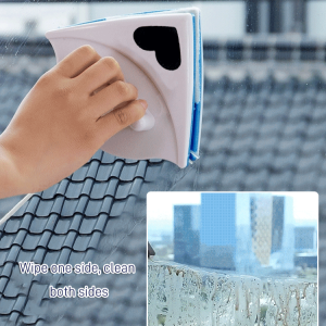 Multifunctional Double Sided Magnetic Glass Wiper Hollow Double Glass Scraper Cleaner