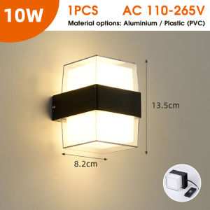 โคมไฟ LED ติดผนัง4W/6W/8Wไฟติดผนังไม่กันน้ำไฟติดผนังสำหรับสวนห้องนอนในร่ม AC86-265