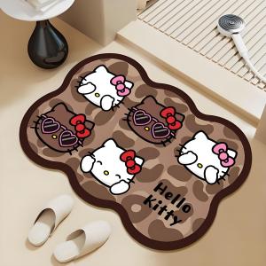 Hello Kitty and Mickey Mouse Bathroom mat Diatomite Mat Kitchen Mat Non Slip Bath Mat Quick Drying Absorbent Mat