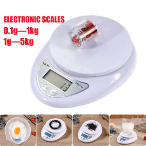 Digital Electronic Portable Kitchen Food Weighing Scale 1G-5kg/5000g