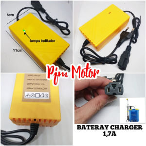 Baterai Charger Cas Aki Sprayer Gendong Pompa Hama Elektrik 12V DC CBA
