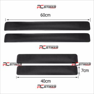 4pcs sticker carbon mobil ertiga sticker carbon pelindung bawah pintu mobil dari pijakan kaki