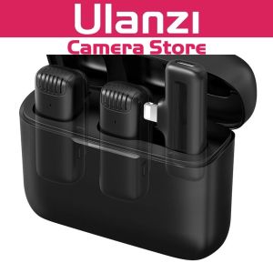ULANZI J12 Dual Wireless Microphone Lavalier Vlog Mic for Smartphone / PC Computer