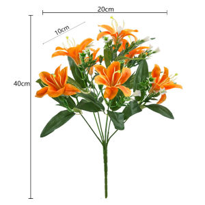 (7 Kuntum) Bunga Artificial Flower Lily Kecil Bunga Dekorasi
