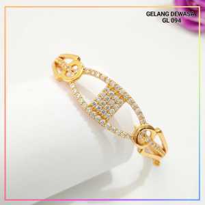 Nice Jewelry gelang dewasa permata lapis emas gold GL 094