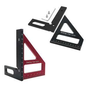 Multiple Function Right Angles Rulers with Scratch Resistant Surfaces Suitable for Woodworking Engineering & Craft Projects