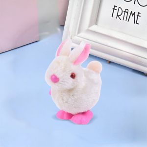 LD-M359 Mainan Kelinci Putar Manual / Mainan Anak Pet Rabbit / Mainan Kelinci Bulu Berjalan Otomatis