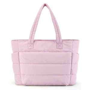 【Ready Stock】Travel Tote Bag for Women Lightweight Puffy Handbag with Compartments Shoulder Bag Sport Gym Yoga
