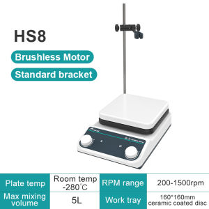 JOANLAB Magnetic Stirrer Hot Plate Digital Display Heating Thermostatic Magnetic Mixer Laboratory 5L 1500rpm