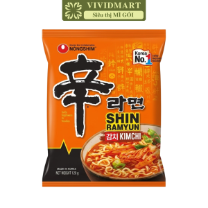 [GÓI LẺ] - NONGSHIM - Mì Shin Ramyun 9 vị: Cay Shin Black Kim chi Kim chi khô Siêu cay Gà cay Xào cay Phô mai cay Toomba (120-137g/gói)