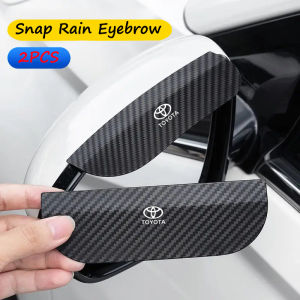 2 PCS Car Rearview Mirror Rain Eyebrow for Toyota Camry Corolla Vios Hilux Innova Avanza Yaris Rain-proof Scratch-proof Rear View Mirror Cover Accessories