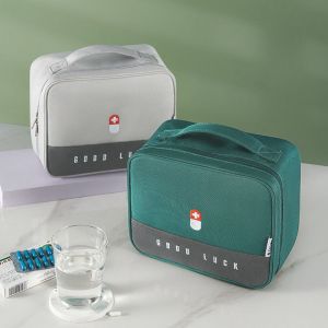 NCNC(OKDEALS01) Empty Insulated Layered Large-capacity Portable Thickened Storage Bag Aid Kit Safety Kit Medicine Box