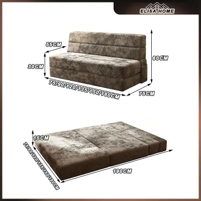 Living room sofa bed double folding sofa bed anti pet scratch sponge sofa with pillow included