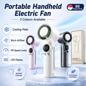 JameMirs 16℃ Ice Cooling Fan 10000mAh Portable Fan 199 Gear Adjustable Handheld Turbo High Speed Rechargable