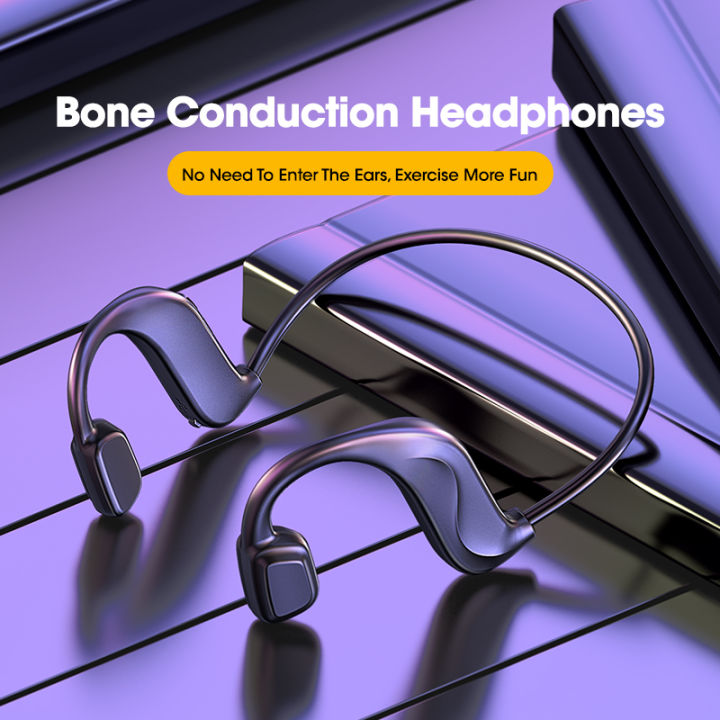 Bone Conduction Headphones Bluetooth Wireless Not In-Ear