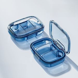SEA JJT Hộp thuốc nhỏ gọn tiện lợi thiết kế kín khít chống bụi và chống ẩm nắp mở dễ dàng cho việc sử dụng hàng ngày