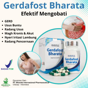 Obat Gerd | Maag Akut & Kronis | Obat Usus Buntu | Asam Lambung Gerdafost Bharata - Obat Radang Usus