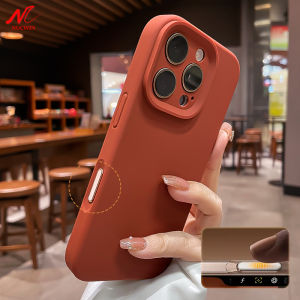 Luxury Liquid Silicone Case for iPhone 17 16 Pro Max Plus Soft Cover for iPhone 11 12 13 14 15 17 Air With Camera Control Button
