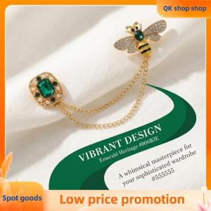 ✨QK shop✨ Elegant Bee Brooch  Tassel Chain Women Lapel Pin Stylish Vintage  for Formal Party or Gift