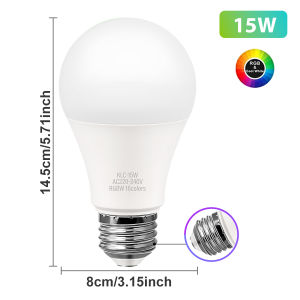 Keso โคมไฟเปลี่ยนสี Led 9/15 วัตต์ RGB E27 เปลี่ยนสีได้ 16 สี ประหยัดไฟ สําหรั ปาร์ตี้ เวที