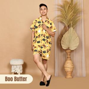 Nyenyak Piyama Pria HP ( M L XXL ) Bahan Katun Micro / Motif Karakter / Baju Tidur Celana Pendek -1