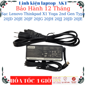 Sạc laptop Lenovo Thinkpad X1 Yoga 2nd Gen Type 20JD 20JE 20JF 20JG 20JH 20JJ 20JD 20JE- Sạc Lenovo 20V-3.25A-65W Type C