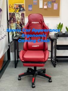 Gaming Chair With Headrest High Back Office Chair Kerusi Gaming murah leg rest Gaming Chair Kerusi Permainan