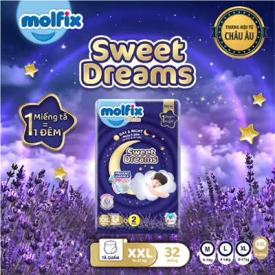 [QUÀ TẶNG GIỚI HẠN – ĐƠN 299K/799K] Tã quần Sweet Dreams Jumbo XXL 30+2 miếng
